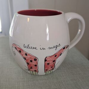 Collectable Rae Dunn Magic ELF Mug - Cream and Red